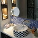 thumbnail image 5 of Paquete de 2 fregaderos de baño, embellecedor redondo y ordenado, cubierta de desbordamiento redonda cromada, anillos, ollas de cerámica de repuesto con orificio, 5 of 5