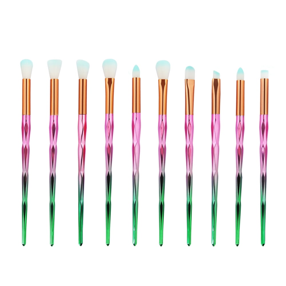 Dengmore Eye Makeup Brushes 10pcs Eyeshadow Brushes Pink Makeup Brushes
