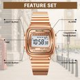thumbnail image 5 of SKMEI Watches for Women Outdoor Sport Digital Watch Waterproof Chronograph Unisex Womens Wristwatch with Alarm/LED Backlight, 5 of 11