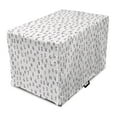 thumbnail image 1 of Alphabet Dog Crate Cover, Ornamental Capital Letters Curvy Swirling, Easy to Use Pet Kennel Cover Small Dogs Puppies Kittens, 7 Sizes, Pale Eggplant Dried Rose, by Ambesonne, 1 of 6