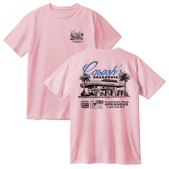 Caseoh Roadhouse Cotton T-shirt Women Men Short Sleeve Crewneck Fashion Tee