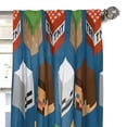thumbnail image 4 of Set de cortinas Jay Franco Minecraft Isometric Blue 213x213 cm, 4 of 6