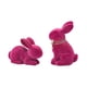 thumbnail image 2 of Uuiauoio 2 Pcs Bunny Easter Decorations Bunnies Figurines for Easter Centerpieces Spring Courtyard Lawn Garden Tabletop Sculpture Nursery Decor for Gift Party Decoration, 2 of 6