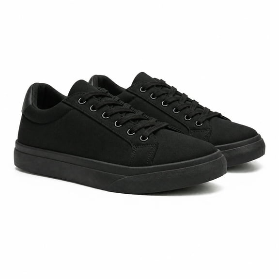 Mikdeno Unisex Low Top Canvas Sneakers – Classic Retro Lace-Up Walking Shoes, Wide-Fit Padded Collar, Two-Tone Gum Sole Skate Shoes for Men Women, 11 Colors,Unisex Sizing Up to 15