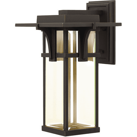 

Wall Sconces 1 Light With Oil Rubbed Bronze Clear Beveled Aluminum UNI-100 19 inch 15 Watts