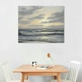 thumbnail image 2 of JEUXUS Framed Vintage Ocean Scenery Wall Art Canvas Wall Decorations Maritime Scenes Artworks Canvas Prints Bathroom Pictures Farmhouse Office Home Wall Decor 20x16in, 2 of 4