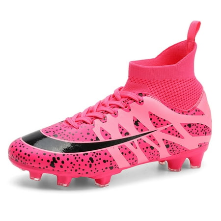 

Element & Stitch Men s Soccer Shoes Football Boots Cleats High-Top Spikes Soccer Shoes Boys Outdoor Indoor Athletic Training Sneakers