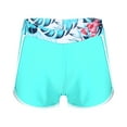 thumbnail image 3 of Ocealan Kids Girls Floral High Waist Swim Shorts Tankini Underpants Summer Hot Bottoms Leaf 8, 3 of 5