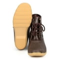 thumbnail image 4 of New Women Refresh Hunter-06 Leatherette Two Tone Mix Media Lace Up Duck Boot, 4 of 5