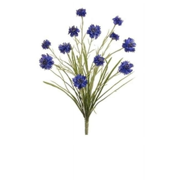 FBC761-BL-RY 22 in. Royal Blue Cornflower Bush with 12 Flowers- Case of 12