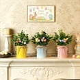 thumbnail image 4 of Easter Decor, Easter Centerpiece Table Decorations, 3 Pack Artificial Eucalyptus Branches Potted Plants with Colorful Eggs, Spring Centerpieces for Home Kitchen Office Decor, 4 of 4