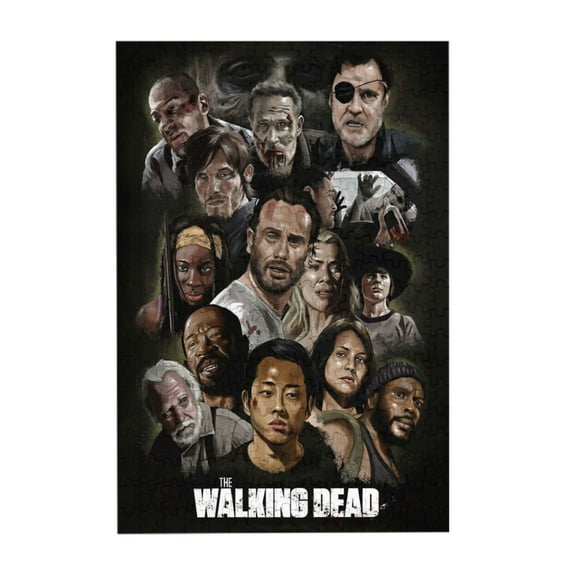 300 PCS Walking Dead Jigsaw Puzzles Cartoon Anime Picture Puzzle Birthday Present Game For Teen And Adults