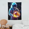 thumbnail image 3 of Shiartex Astronaut Space Tapestry for Bedroom, Cool Galaxy Planet Wall Hanging, Fantasy Outer Spaceman Room Decor Art Poster Aesthetic for Boys Men Guys College Dorm Living Room 30x40 Inch, 3 of 7