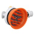 thumbnail image 2 of Dog Shower Attachment Soft Handheld Slip Resistant Hair Grooming Massaging Pet Shower Head for Cats Dogs Orange, 2 of 4