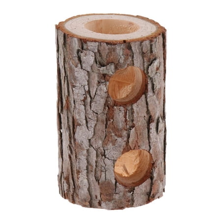 Natural Wooden Hamster Mice Mouse Rat Gerbil Activity Tunnel Cage Playground Hide and Toy 10cm 1