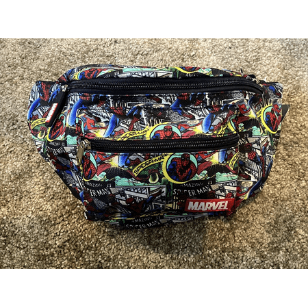 Marvel Amazing Spiderman Comic Cross Body Or Waist Fanny Pack Adjustable