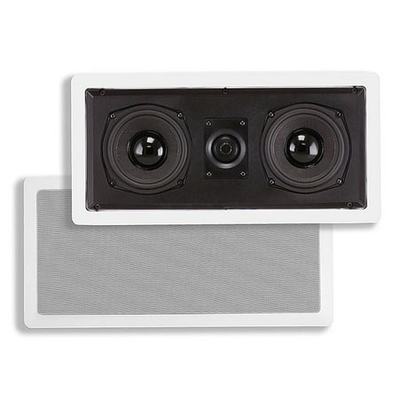 Monoprice 5-1/4-inch 4-ohm Kevlar Center Channel In-Wall Speaker - 50W Nominal, 100W Max