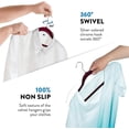 thumbnail image 4 of Premium Velvet Hangers Set Of 50 - Non-slip Velvet Hangers - 360 Swivel Hook, 4 of 5