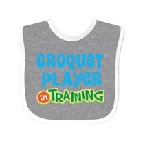 Inktastic Croquet Player in Training Boys or Girls Baby Bib