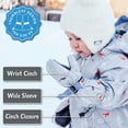 thumbnail image 2 of Jan & Jul Waterproof Stay-on Winter Snow and Ski Mittens Fleece-Lined for Baby Toddler Kids Girls (L: 6-8Y, Mint Star), 2 of 6