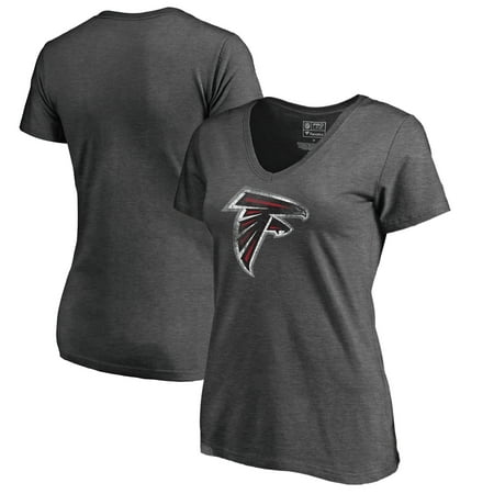 Atlanta Falcons NFL Pro Line by Fanatics Branded Women's Plus Sizes Distressed Team Logo Tri-Blend T-Shirt -