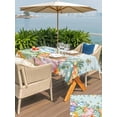 thumbnail image 4 of Easter Eggs Outdoor Tablecloth - 60x120 Inch Rectangle Dining Table Cover, Spring Botanical Flowers Eucalyptus Leaf Wood Waterproof Outdoor Table Cloth with Umbrella Hole & Zipper for Picnic/Patio, 4 of 7