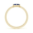 thumbnail image 2 of Angara Natural 0.4 Ct. Blue Sapphire Solitaire Ring in 14K Yellow Gold for Women (Ring Size: 12), 2 of 9