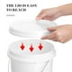 thumbnail image 4 of 2pcs cubo de plástico portátil cubo de plástico blanco cubo de agua de plástico 5L cubo, 4 of 8