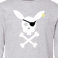 thumbnail image 4 of Inktastic Cute Easter Pirate Bunny with Eyepatch and Earring Long Sleeve Youth T-Shirt, 4 of 5
