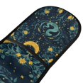 thumbnail image 4 of Yayeee Double Oven Mitt Kitchen Heat Resistant Baking 35" x7" Quilted Glove, Green Dragon Flowers, 4 of 6