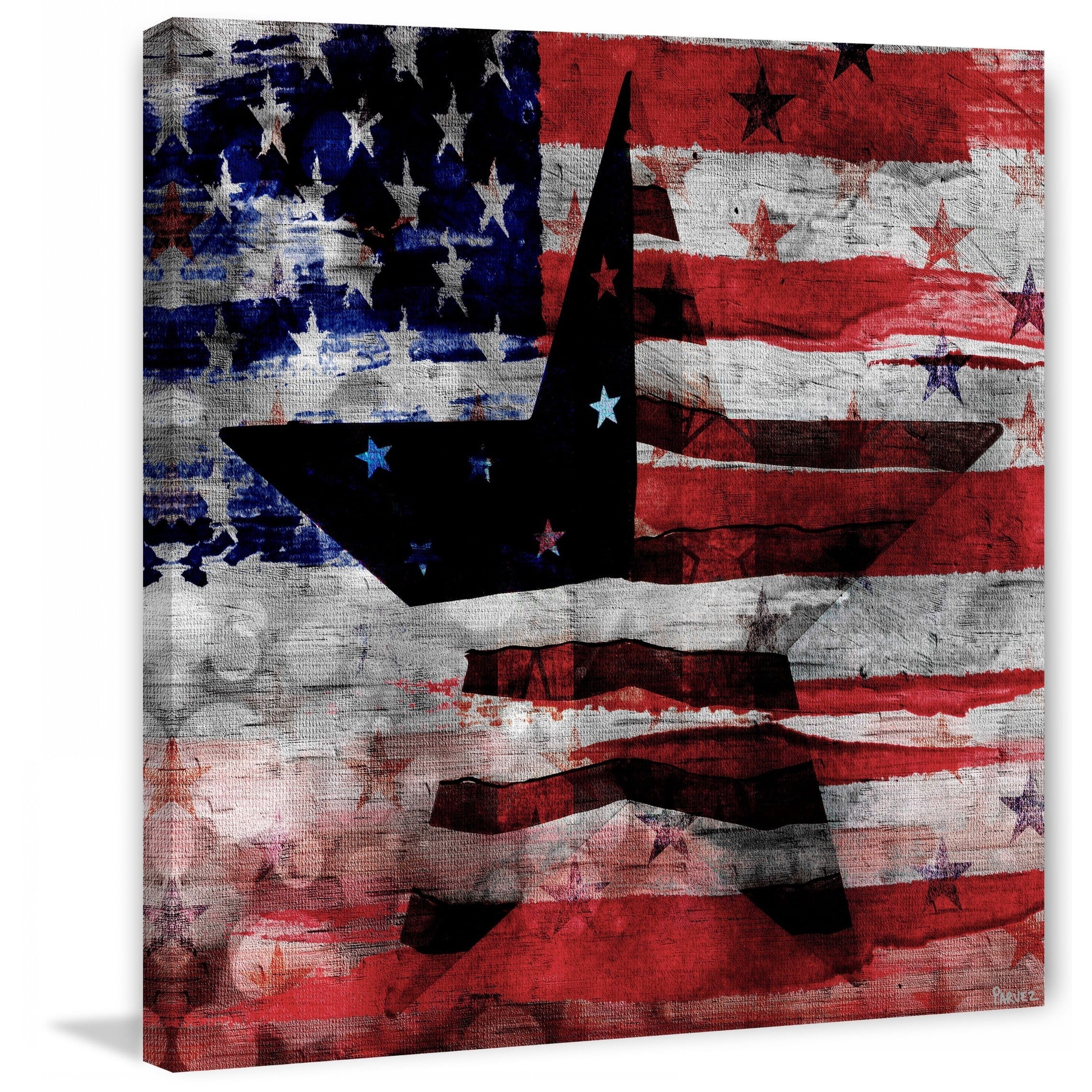 Parvez Taj "Patriotic Emblem" Print on Canvas