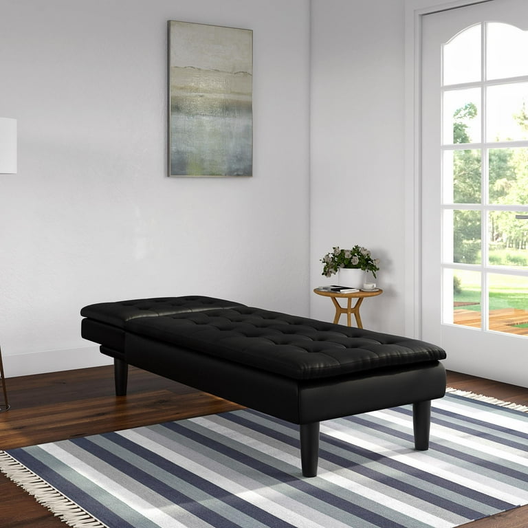 Mainstays pillow top memory foam futon with cupholder & chaise lounger set 2025