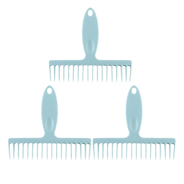 3pcs Handheld Broom Cleaning Comb Multi-use Hair Removal Comb Plastic Comb Hair Remove Comb