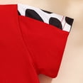 thumbnail image 7 of Sopiago Baby Girl Summer Outfit Cow Print Short Sleeve T Shirt Tops and Stretch Shorts Toddler Girl Clothing Set 6-9 Months,Red, 7 of 7
