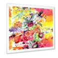 thumbnail image 2 of Wildflowers and Vibrant Wild Spring Leaves 16 in x 16 in Framed Painting Canvas Art Print, by Designart, 2 of 4