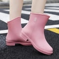 thumbnail image 5 of AUXDIQ Rain Shoes Women Mid-calf Boots Waterproof Rain Boots Outdoor Garden Shoes, 5 of 6