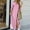 1# Pink my orders placed, variant on Women Cotton And Linen Shirt Dress Button Down Casual Maxi Dresses Loose Flowy Swing Long Sleeve Vacation Long Dress