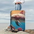 thumbnail image 5 of Cauagu Underwater Plant Dolphin Print Travel Luggage Cover,Travel Dust-proof Suitcase Cover Softside Suitcase Protector for 18-32inch,Not Included Suitcase, 5 of 8