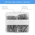 FUDAO FAMILY Paper Clips Assorted Sizes, Large Paper Clips, Small Paper
