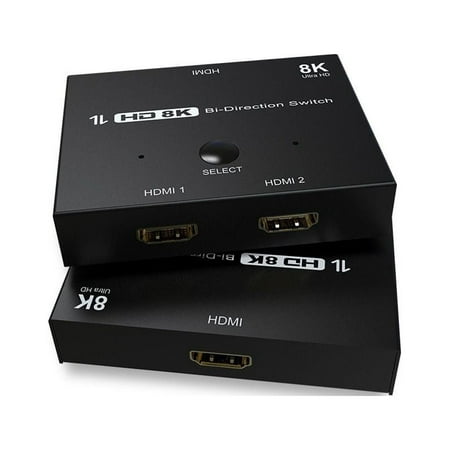 Laptop TV HDR 8K 60Hz 4K 120Hz Converter 2 in 1 out Switch Box HDMI 2.1 Display Switcher HDMI Splitter