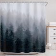 thumbnail image 2 of Riyidecor Juego de cortinas de ducha para hombre de tela gótica oscura para baño de 72.0 x 72.0 in, árbol natural, espeluznante montaña, bosque brumoso, cortina de baño al aire libre, accesorios de ba, 2 of 5