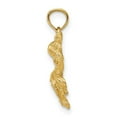 thumbnail image 3 of Auriga Fine Jewelry 10K Yellow Gold 2-D Textured Octopus Charm for Women (L-17 mm, W-11.75 mm), 3 of 6
