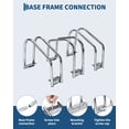 thumbnail image 6 of Heavy Duty Freestanding Bike Floor Stand – Dual Cycle Parking Rack for Garage and Home – Fits 22-28 Inch Wheels & Up to 2.2 Inch Tire, 6 of 8