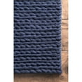 thumbnail image 6 of nuLOOM Penelope Braided Wool Navy 8' x 10' Farmhouse Area Rug, 6 of 6