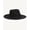 Black, variant on Wide Brim Wool Felt Light Color Fedora Hats Rancher Hats