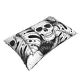 thumbnail image 3 of Balery Skull and palm leaves Bedding Queen Pillow Cases - Envelope Closure - Soft Brushed Microfiber Fabric - Shrinkage and Fade Resistant Pillow Cases-20"x30", 3 of 9