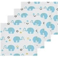 thumbnail image 2 of SKYSONIC Elephant Cotton Washcloths Set of 6, Highly Absorbent Soft Fingertip Towel for Bathroom, Gym, Hotel and Spa, 12 x 12 Inch, 2 of 7