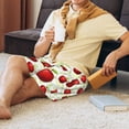 thumbnail image 2 of Daiia Fruit Apples Mens Woven Stretch Pajama Short,Short Pajama Pants-XX-Large, 2 of 7