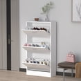 thumbnail image 3 of FUFU&GAGA 3-Tier Shoes Cabinet White, 3 of 5