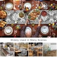 thumbnail image 3 of Boho Table Runner Bohemia Table Runners for Dining Room Tribal Vintage Rustic Abstract Gray Dinner Runner Kitchen Parties Decor 13.8 x 108 inch, 3 of 6